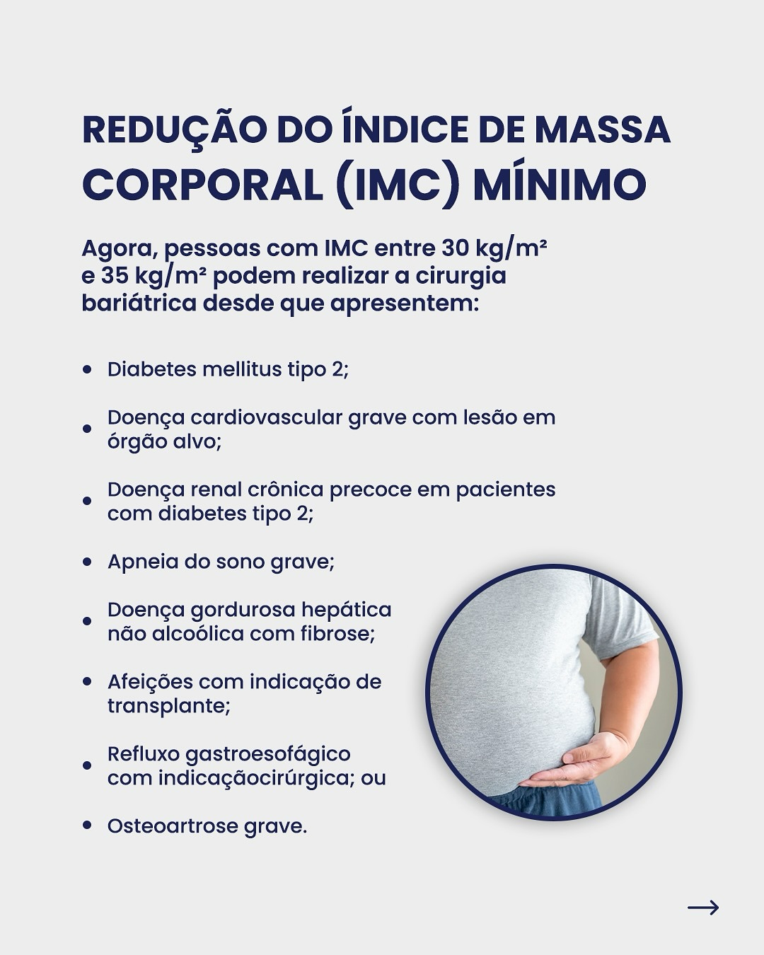 📣 Nova resolução do CFM sobre cirurgia bariátrica publicada hoje!O Conselho Federal de Medicina atualizou os critérios para indicação da cirurgia bariátrica, ampliando o (3)